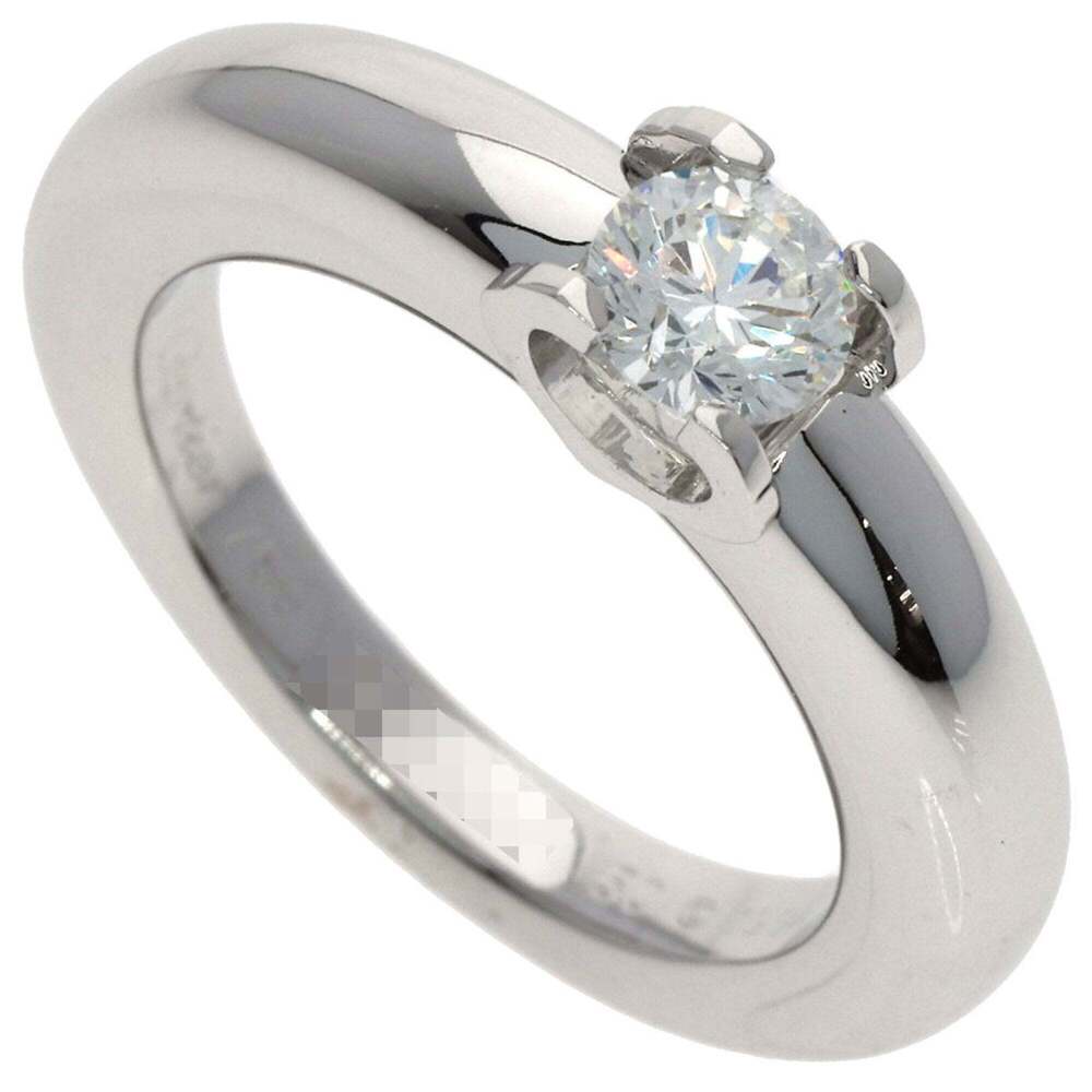 CARTIER 18k Silver Diamond Ring #50